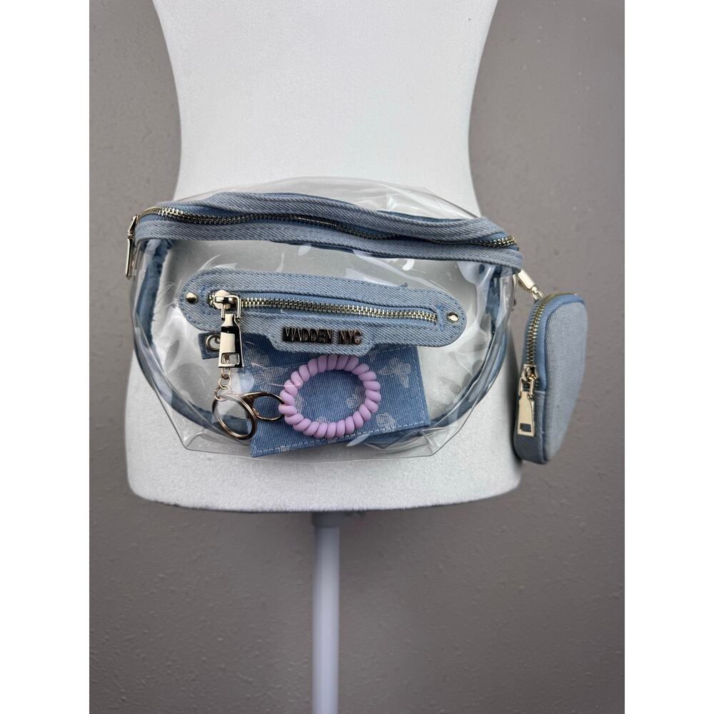 Madden NYC clear convertible fanny
pack
